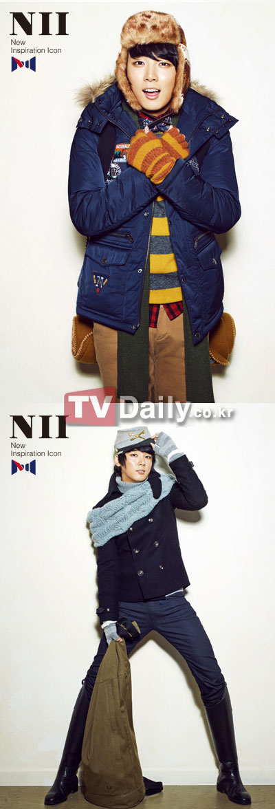 Yoon Si Yoon, Jung So Min, CN Blue tre trung trong trang phuc NII Winter 2010